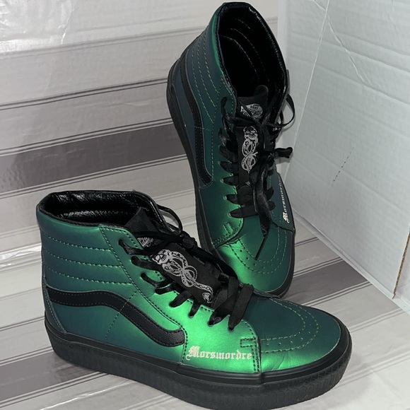 Vans Harry Potter Sk8-Hi Platform RB Womens Size 7.5 Morsmordre Dark Arts Green - Picture 1 of 8